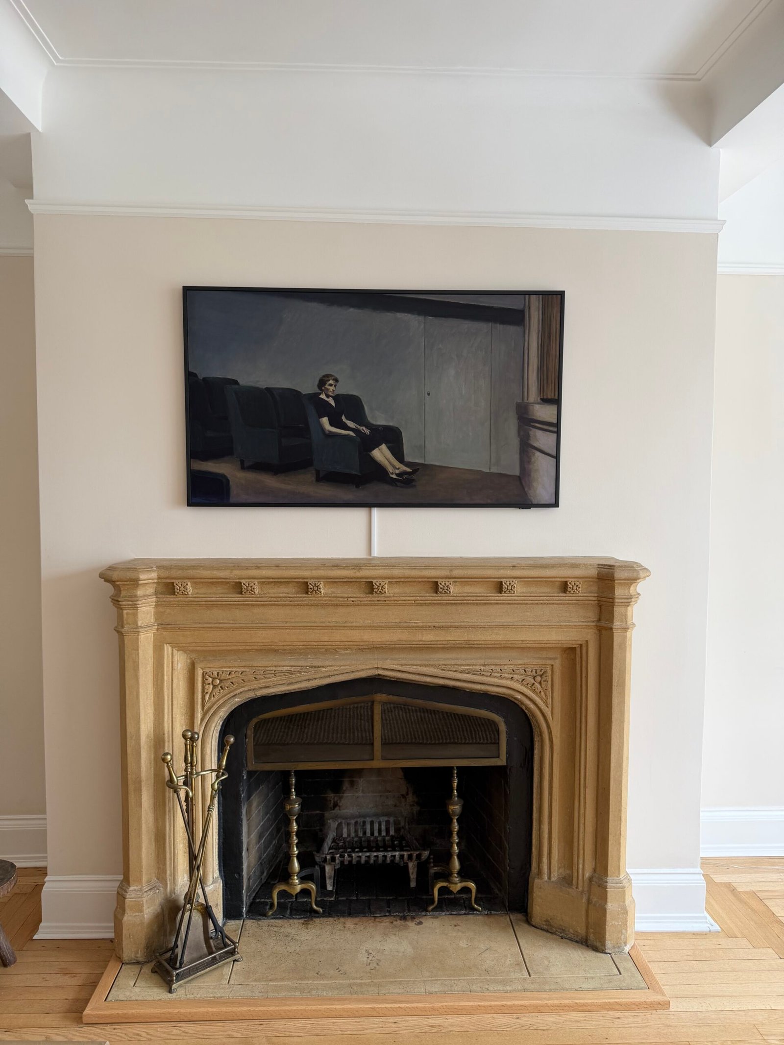 Above Fireplace